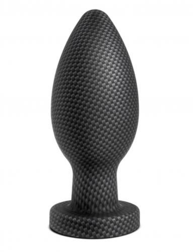 Spark - Siliconen Anaal Plug Carbon Fiber - Large - PlayForFun