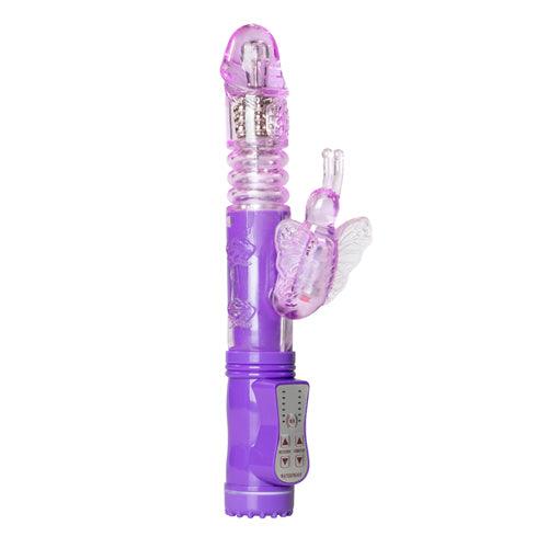 Stotende Butterfly Vibrator - Paars - PlayForFun