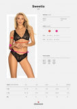 Sweetia 2-Delige Kanten BH Set - Zwart - PlayForFun