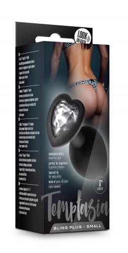 Temptasia - Bling Anaalplug - Small - Zwart - PlayForFun Temptasia - Bling Anaalplug - Small - Zwart - PlayForFun