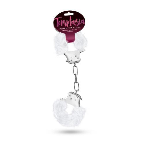 Temptasia - Pluche Verstelbare Handboeien - Wit - PlayForFun Temptasia - Pluche Verstelbare Handboeien - Wit - PlayForFun