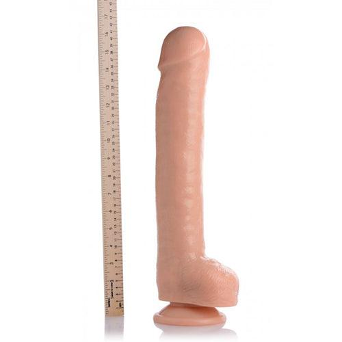 The Destroyer Realistische XXL Dildo Met Balzak - 32 cm - PlayForFun The Destroyer Realistische XXL Dildo Met Balzak - 32 cm - PlayForFun