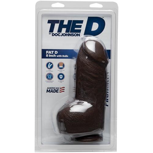 The Fat D Realistische Dildo Met Balzak - 20 cm - PlayForFun The Fat D Realistische Dildo Met Balzak - 20 cm - PlayForFun