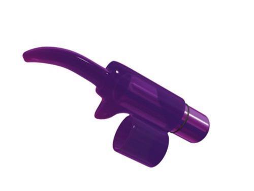 Tingling Tongue Bullet Vinger Vibrator- Paars - PlayForFun