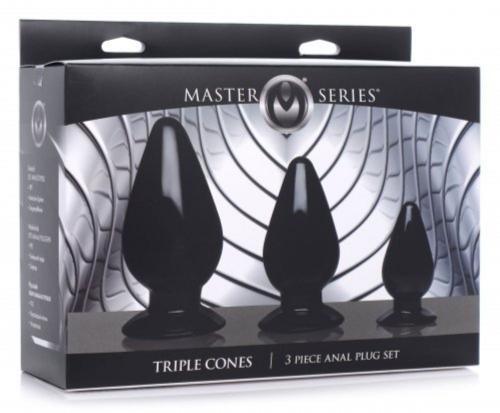 Triple Cones Anaalplug Set Van 3 - PlayForFun Triple Cones Anaalplug Set Van 3 - PlayForFun