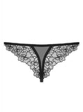 Uniquella Sexy Kanten String - Zwart - PlayForFun