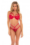Verleidelijke Kanten 2 Delige BH Set - Rood - PlayForFun