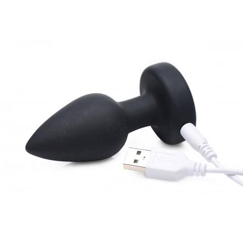 Vibrerende Buttplug Met LED-Licht - Klein - PlayForFun Vibrerende Buttplug Met LED-Licht - Klein - PlayForFun
