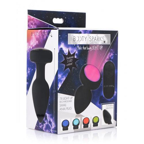 Vibrerende Buttplug Met LED-Licht - Klein - PlayForFun Vibrerende Buttplug Met LED-Licht - Klein - PlayForFun