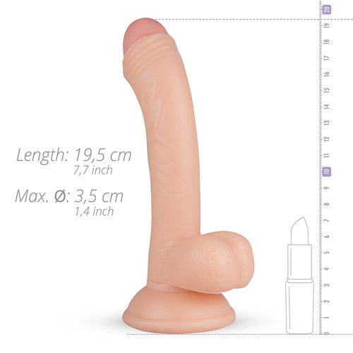 Vince Realistische Dildo Met Balzak - 13.5 cm - PlayForFun Vince Realistische Dildo Met Balzak - 13.5 cm - PlayForFun