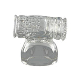 Wand Essentials - Opzetstuk met Masturbator - Clear - PlayForFun