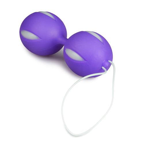 Wiggle Duo Vaginaballetjes - Paars/Wit - PlayForFun Wiggle Duo Vaginaballetjes - Paars/Wit - PlayForFun