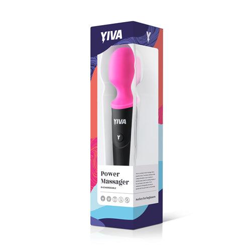Yiva Power Massager - Roze - PlayForFun Yiva Power Massager - Roze - PlayForFun