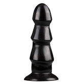 Zwarte Anaal Dildo Met Ribbels - PlayForFun
