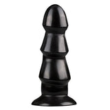 Zwarte Anaal Dildo Met Ribbels - PlayForFun
