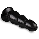 Zwarte Anaal Dildo Met Ribbels - PlayForFun