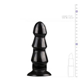 Zwarte Anaal Dildo Met Ribbels - PlayForFun