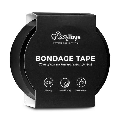 Zwarte bondagetape - PlayForFun Zwarte bondagetape - PlayForFun