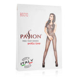 Zwarte Catsuit - open kruis - PlayForFun