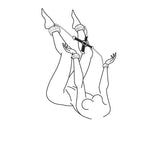 Zwarte leren Hogtie - PlayForFun