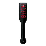 Zwarte Leren Paddle - Bitch - PlayForFun