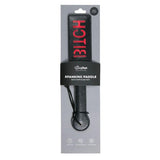 Zwarte Leren Paddle - Bitch - PlayForFun