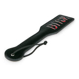Zwarte Leren Paddle - Bitch - PlayForFun