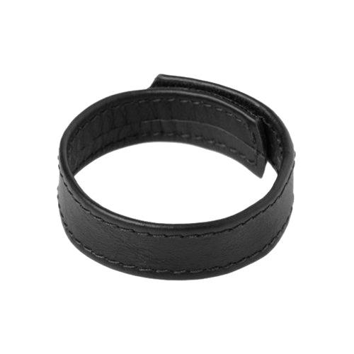 Strict Leather Velcro Cock Ring - PlayForFun