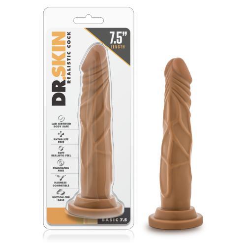 Dr. Skin - Realistische Dildo Met Zuignap - Mocha - PlayForFun