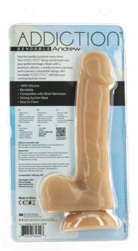 Addiction - Andrew Flexibele Dildo - 19 cm - PlayForFun