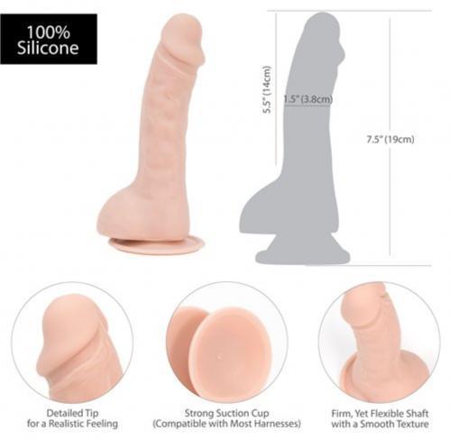 Addiction - Brad Realistische Dildo Met Zuignap - 19 cm - PlayForFun