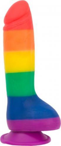 Addiction - Justin Rainbow Siliconen Dildo - 19 cm - PlayForFun