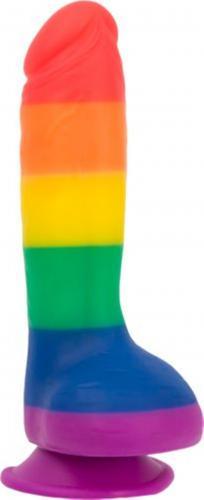 Addiction - Justin Rainbow Siliconen Dildo - 19 cm - PlayForFun