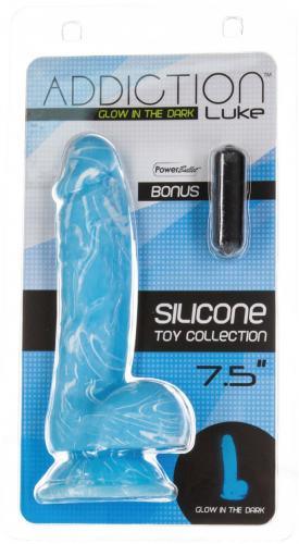 Addiction - Luke Glow In The Dark Dildo - 18 cm - PlayForFun