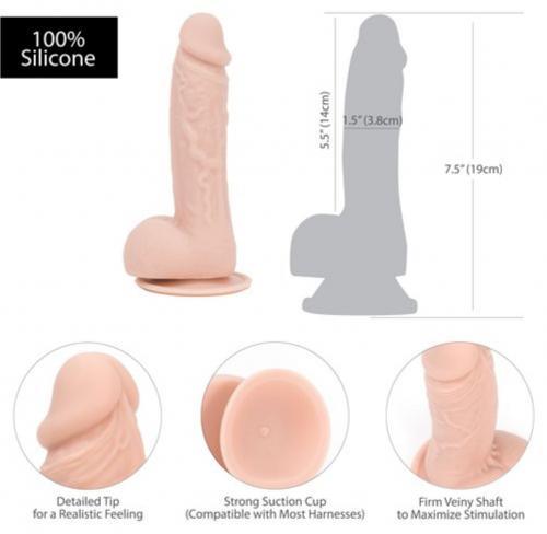 Addiction - Mark Dildo Met Zuignap - 19 cm - PlayForFun