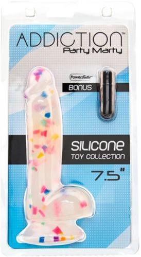 Addiction - Party Marty Confetti Dildo - 18 cm - PlayForFun