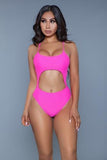 Alina Monokini - Roze - PlayForFun