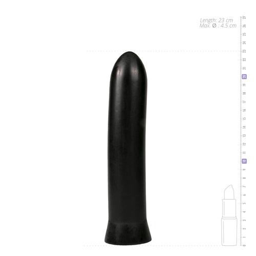 All Black Dildo 22.5 cm - Zwart - PlayForFun