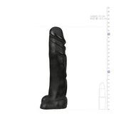 All Black Realistische Dildo - 22 cm - PlayForFun