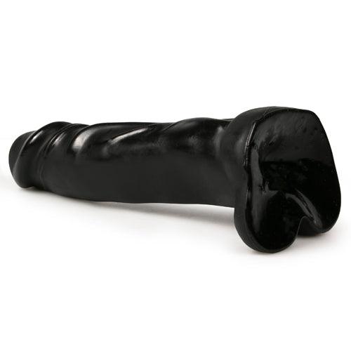 All Black Realistische Dildo - 22 cm - PlayForFun