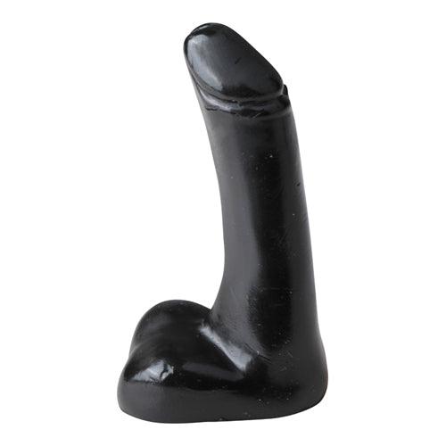 All Black Realistische Dildo Met Balzak - 7 cm - PlayForFun