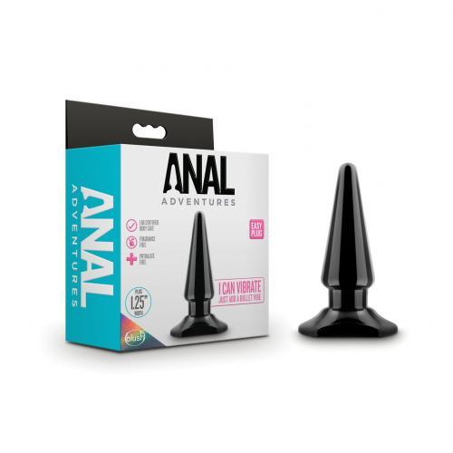 Anal Adventures - Easy Anaal Plug - Zwart - PlayForFun