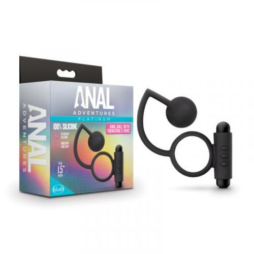 Anal Adventures - Platinum - Anaal Plug Met Vibrerende Cockring - PlayForFun