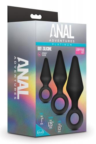 Anal Adventures Platinum - Siliconen Anaal Plug Set - PlayForFun