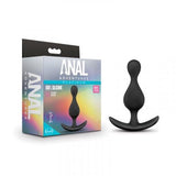 Anal Adventures Platinum - Wave Anaal Plug - Zwart - PlayForFun