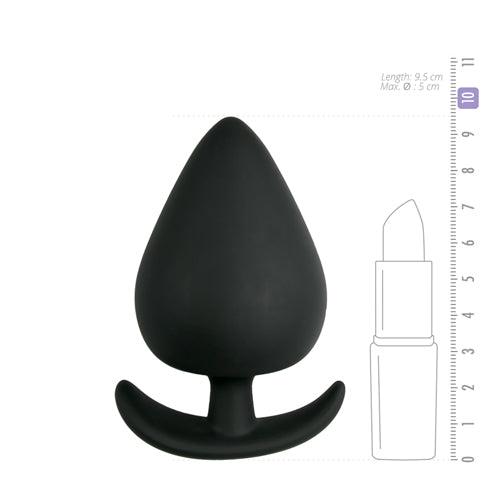 Anker buttplug - zwart, medium - PlayForFun