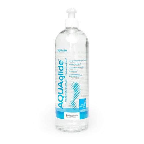 AQUAglide Waterbasis Glijmiddel - 1000 ml - PlayForFun