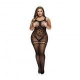 Baci - Kruisloze Catsuit Met Jarretel Look - Curvy - PlayForFun