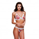 Baci - White Floral & Lace 2-delige BH Set - PlayForFun