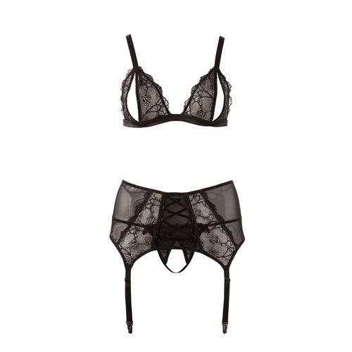 BH Jarretel Set - Zwart - PlayForFun